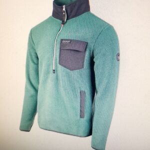 Canada Weather Gear Men's Hi-Pile Fuzz Fleece 1/4 Zip, L